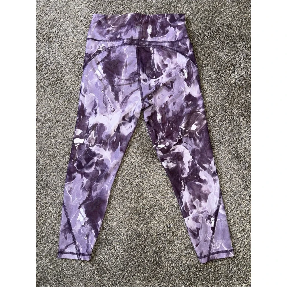 Freely Girl's‎ Size XL Purple Tie Dyed Leggings With Pockets